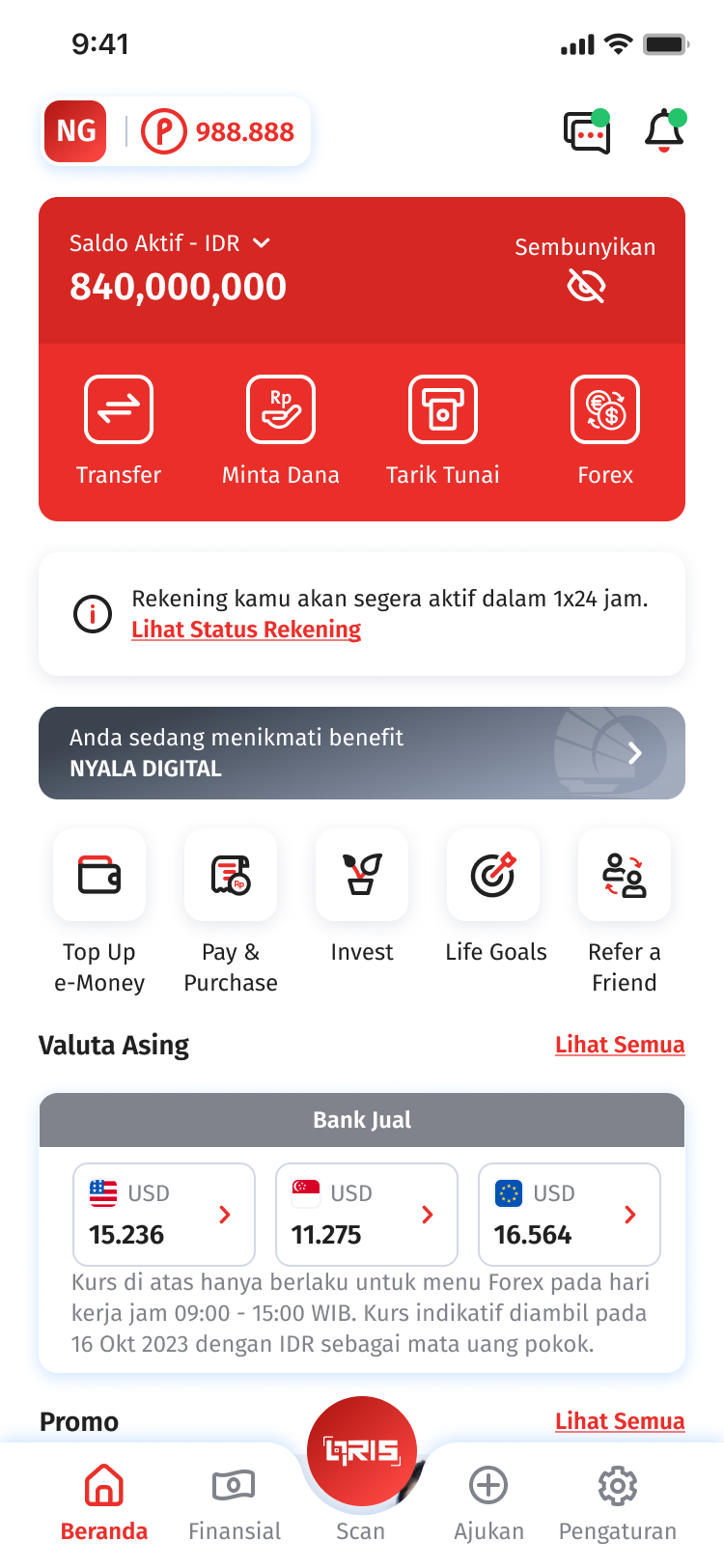 Reaktivasi OCBC mobile